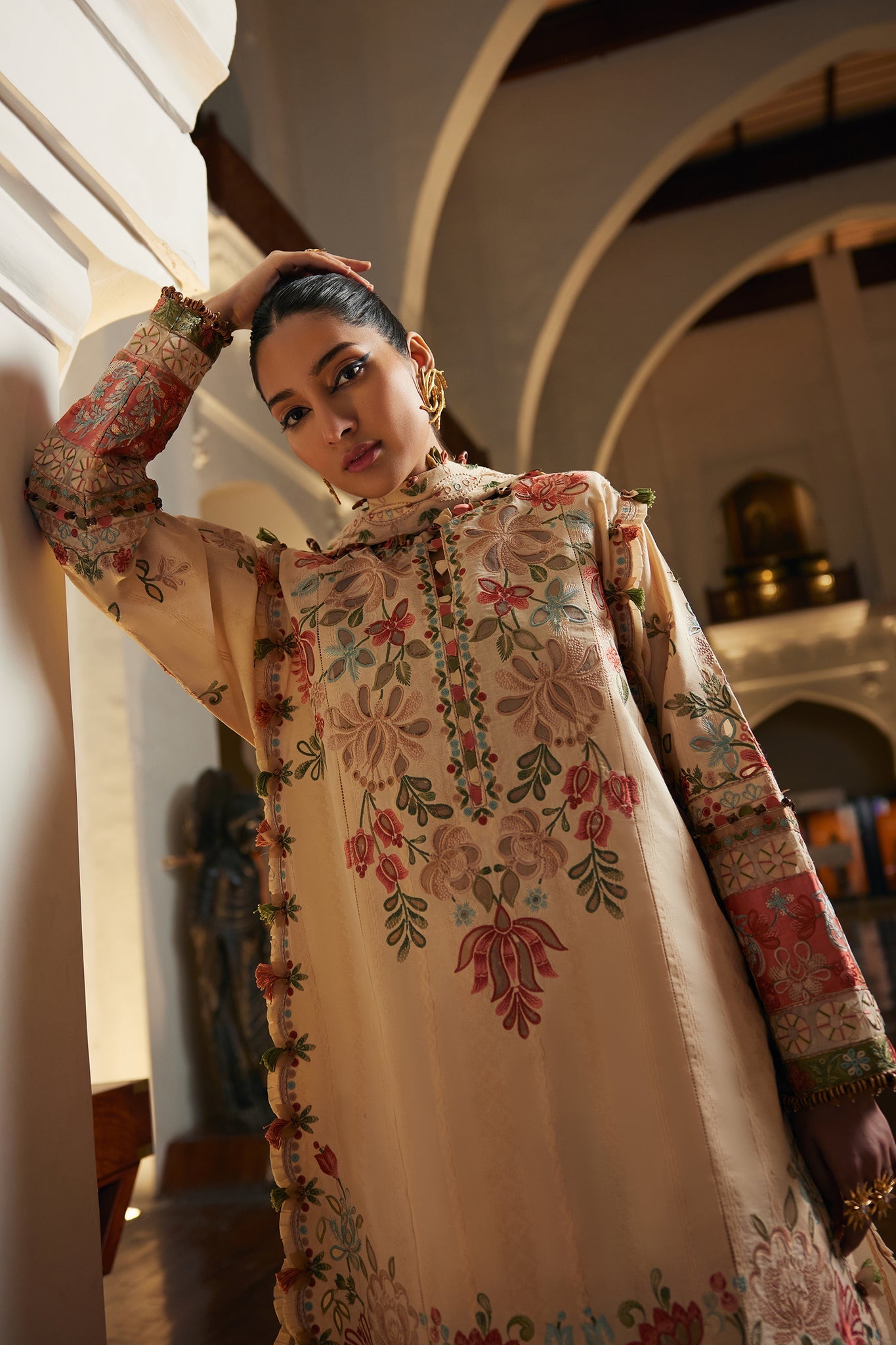 Elan | Luxury Lawn 25 | ZAHARA (EL25-07 B) by Elan - Designer Dress - Type: Ladies Clothes - Available at Libayah - 100% Original