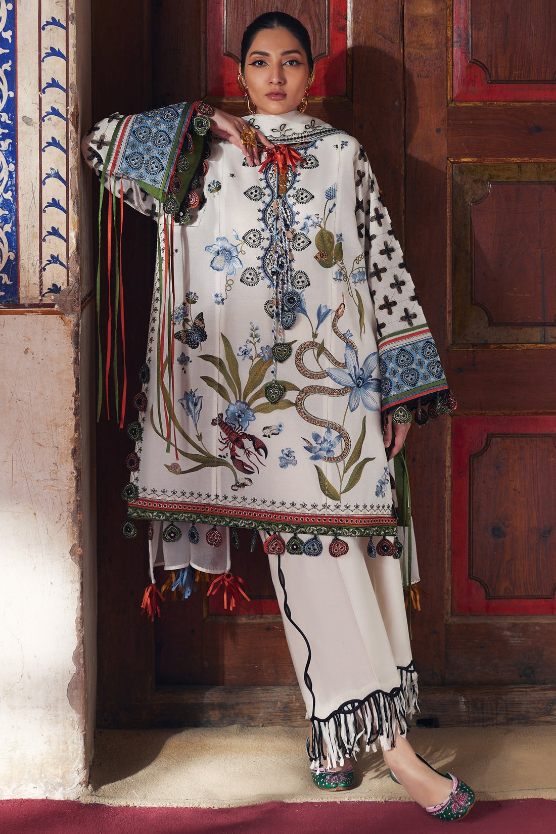 Elan | Luxury Lawn 25 | AZUREH (EL25-04 B) by Elan - Designer Dress - Type: Ladies Clothes - Available at Libayah - 100% Original