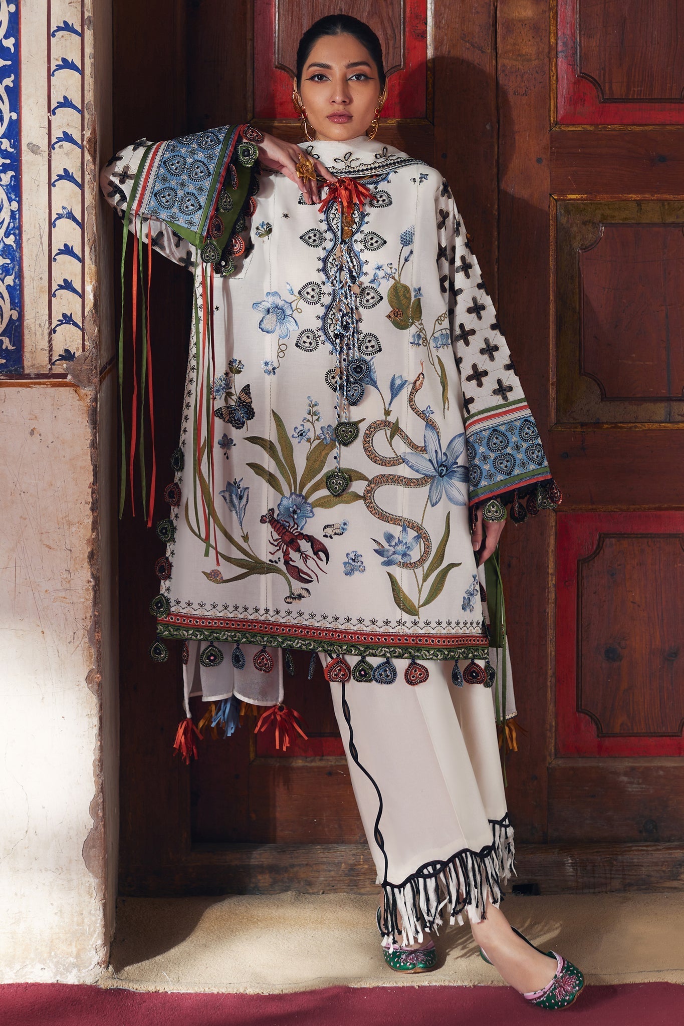 Elan | Luxury Lawn 25 | AZUREH (EL25-04 B) by Elan - Designer Dress - Type: Ladies Clothes - Available at Libayah - 100% Original