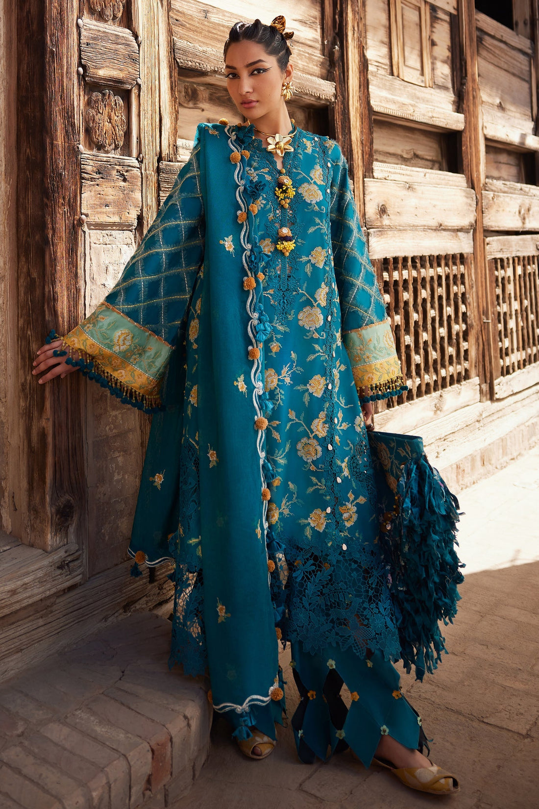 Elan | Luxury Lawn 25 | OPHELIA (EL25-10 A) by Elan - Designer Dress - Type: Ladies Clothes - Available at Libayah - 100% Original