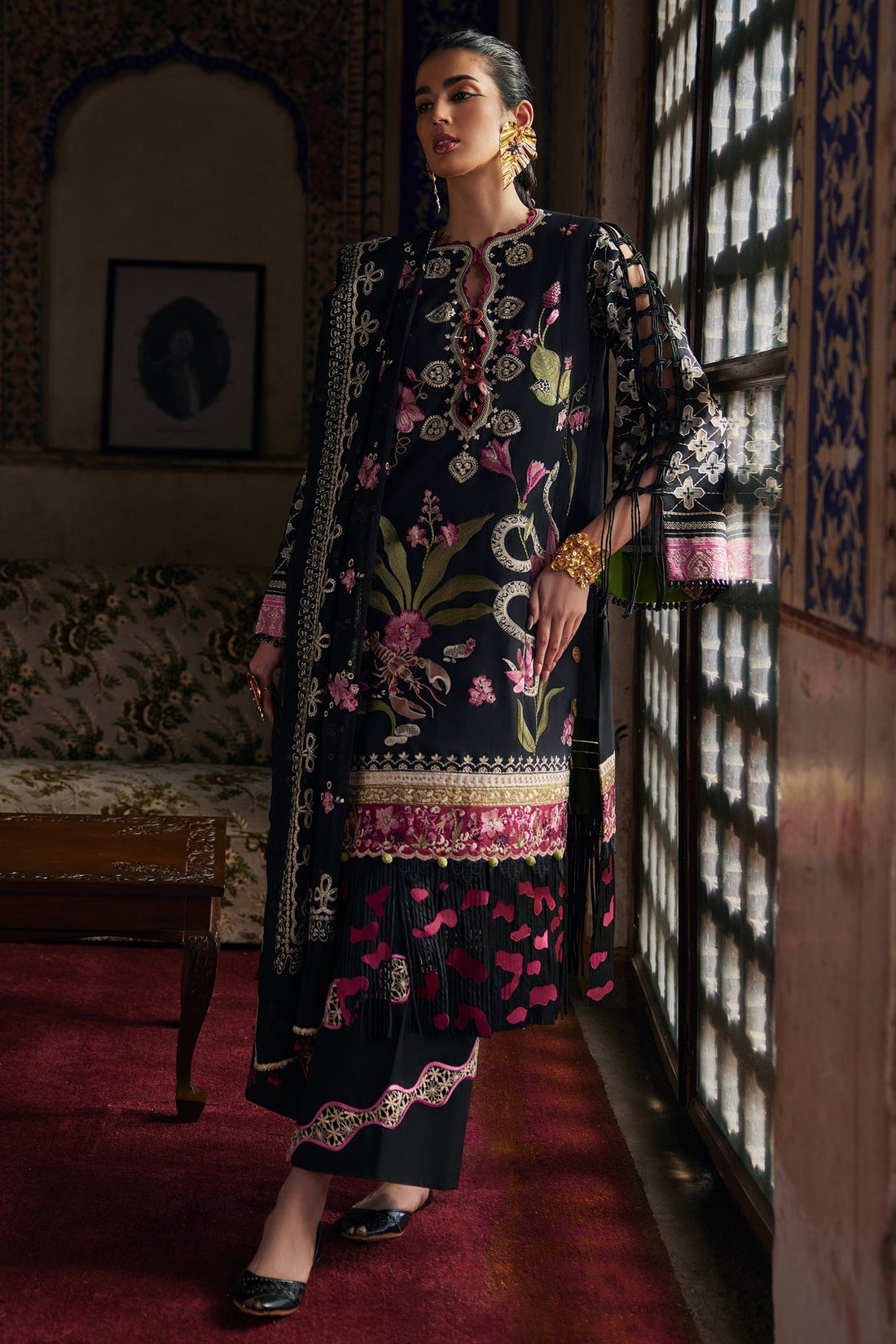 Elan | Luxury Lawn 25 | AZUREH (EL25-04 A) by Elan - Designer Dress - Type: Ladies Clothes - Available at Libayah - 100% Original