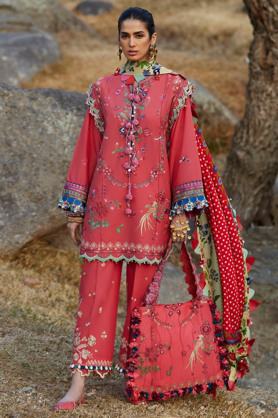 Elan | Luxury Lawn 25 | AURIELLE (EL25-06 B) by Elan - Designer Dress - Type: Ladies Clothes - Available at Libayah - 100% Original