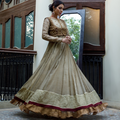 Wahajmkhan | Bahar Begum Formals | IVORY & MAROON BEGUM PESHWAS by Wahaj M.Khan - Designer Dress - Type: Ladies Clothes - Available at Libayah - 100% Original