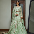 Wahajmkhan | Bahar Begum Formals | MINT BAHAR LEHNGA by Wahaj M.Khan - Designer Dress - Type: Ladies Clothes - Available at Libayah - 100% Original