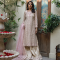 Wahajmkhan | Bahar Begum Formals | IVORY ROSE GOLD GOTTA JORA by Wahaj M.Khan - Designer Dress - Type: Ladies Clothes - Available at Libayah - 100% Original