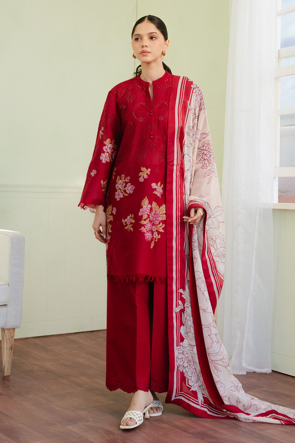 Zara Shahjahan | Coco Lawn 25 | VALI-6A by Zara Shahjahan - Designer Dress - Type: Ladies Clothes - Available at Libayah - 100% Original