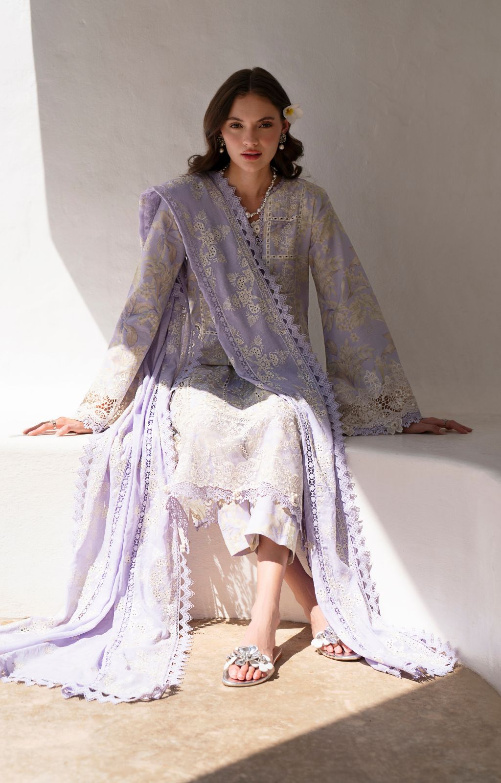 AJR Couture | Printakari Lawn 25 | Vista by AJR Couture - Designer Dress - Type: Ladies Clothes - Available at Libayah - 100% Original