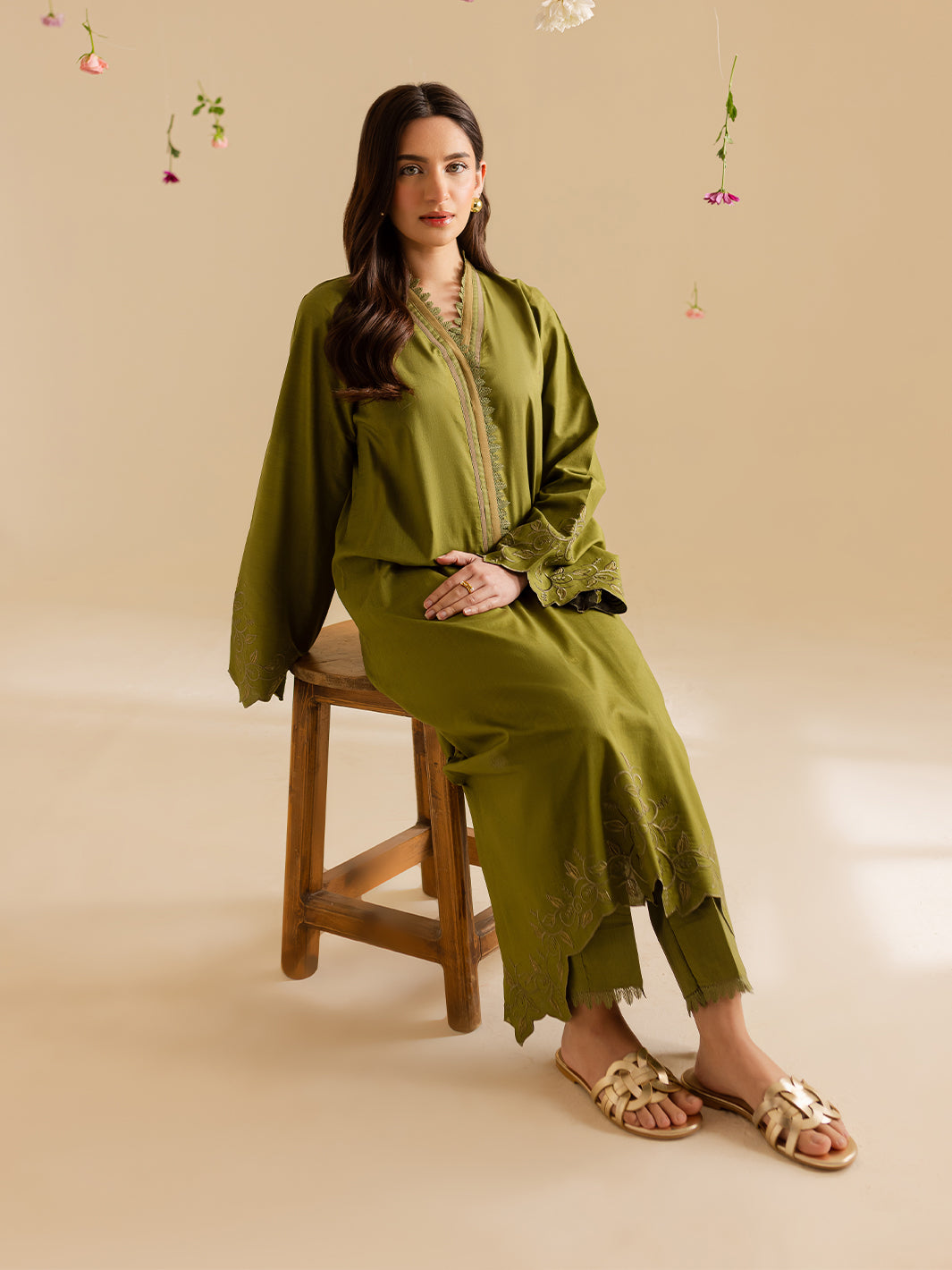 Mahnur | Petal Whispers Lawn Pret | Verdant by Mahnur - Designer Dress - Type: Ladies Clothes - Available at Libayah - 100% Original