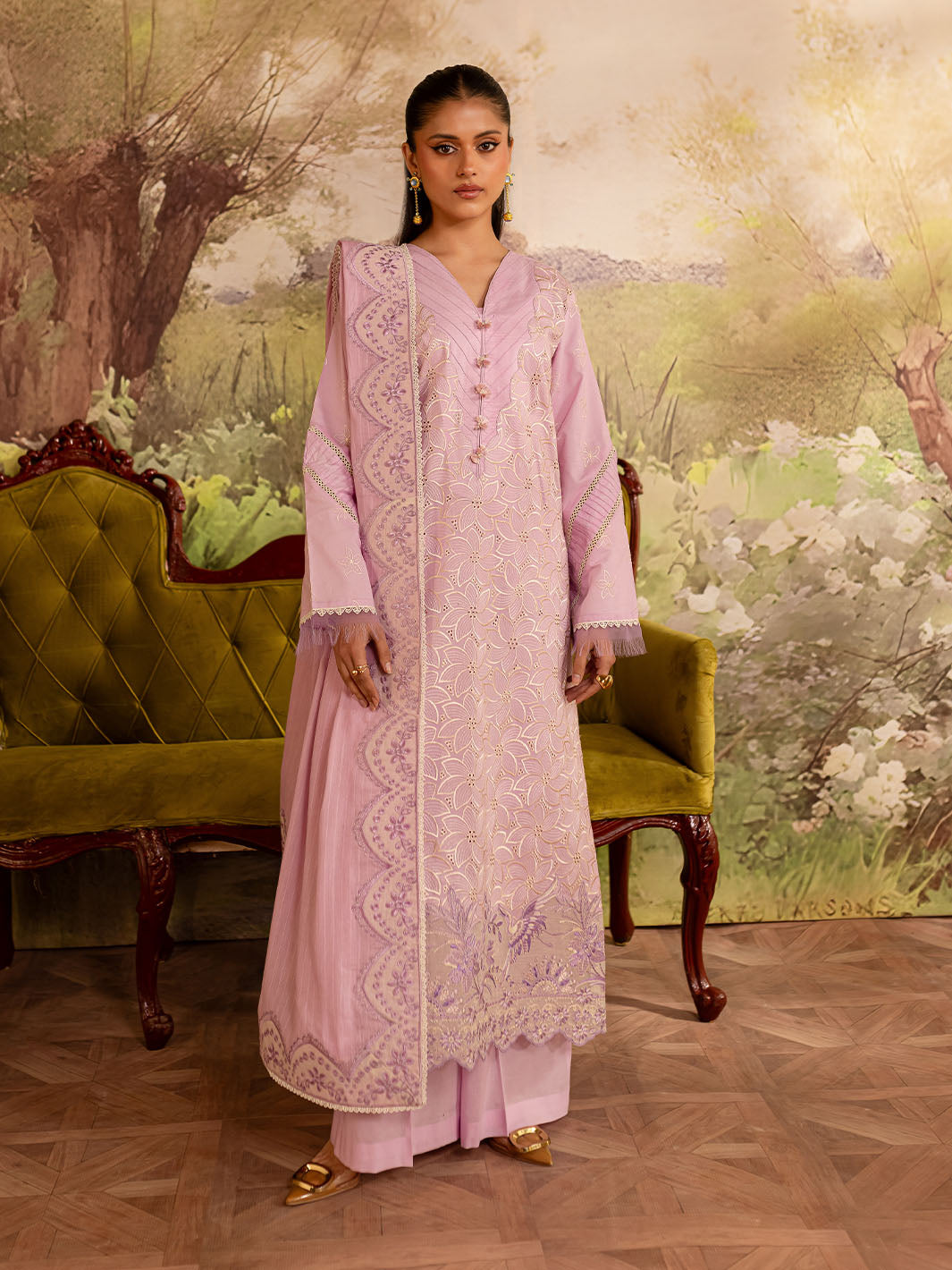Mahnur | Twilight Luxury Lawn 25 | VIOLETTA by Mahnur - Designer Dress - Type: Ladies Clothes - Available at Libayah - 100% Original