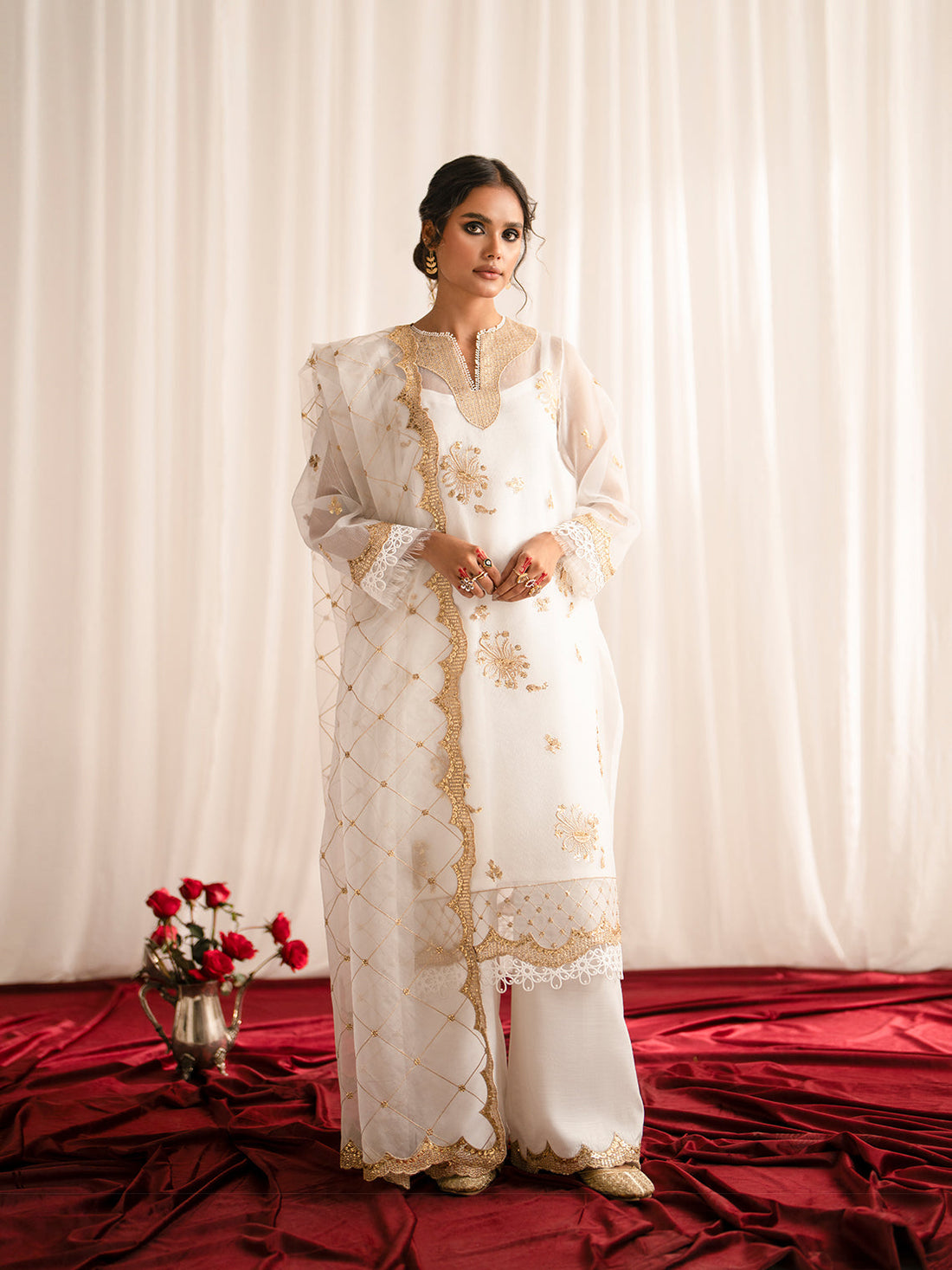 Fozia Khalid | Eid Edit 24 | Elvana by Fozia Khalid - Designer Dress - Type: Ladies Clothes - Available at Libayah - 100% Original