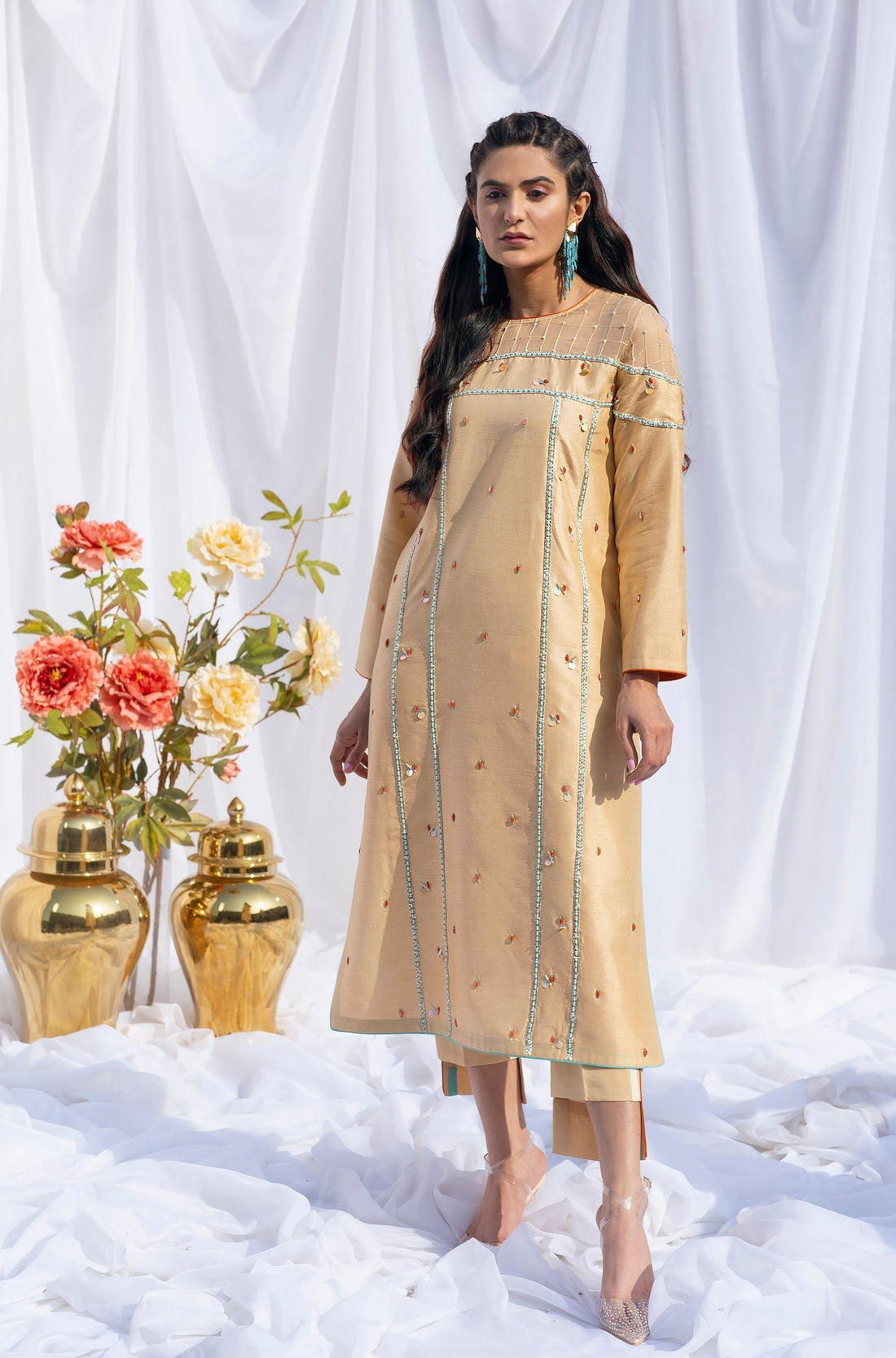 Hana | Viridity Ready to Wear | Marigold -VRT-008 by Hana - Designer Dress - Type: Ladies Clothes - Available at Libayah - 100% Original