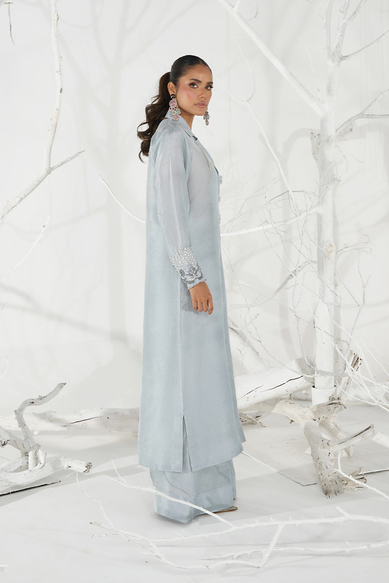 Wardha Saleem | Zimal Silk Edit | Amal (Pure Raw-Silk) by Wardha Saleem - Designer Dress  - Type : Ladies Clothes - Available at Libayah - 100% Original 