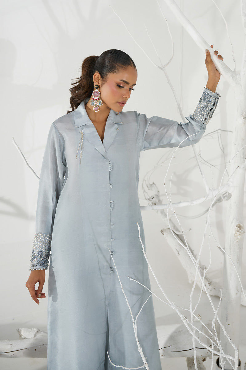 Wardha Saleem | Zimal Silk Edit | Amal (Pure Raw-Silk) by Wardha Saleem - Designer Dress  - Type : Ladies Clothes - Available at Libayah - 100% Original 