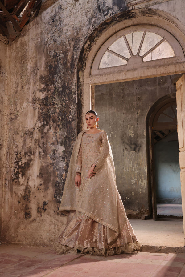 Wahaj M Khan | Banno Formals |  Ivory Elan Bano Outfit by Wahaj M Khan - Designer Dress - Type: Ladies Clothes - Available at Libayah - 100% Original