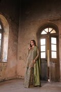 Wahaj M Khan | Banno Formals |  Mint Lama Bano Outfit by Wahaj M Khan - Designer Dress - Type: Ladies Clothes - Available at Libayah - 100% Original