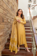 Wahaj M Khan | The Print Story |  Yellow Shaded Sheesha Outfit by Wahaj M Khan - Designer Dress - Type: Ladies Clothes - Available at Libayah - 100% Original