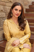 Wahaj M Khan | The Print Story |  Yellow Shaded Sheesha Outfit by Wahaj M Khan - Designer Dress - Type: Ladies Clothes - Available at Libayah - 100% Original