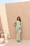 Wahaj M Khan | The Print Story |  Ferozi Yellow TPS Peplum by Wahaj M Khan - Designer Dress - Type: Ladies Clothes - Available at Libayah - 100% Original
