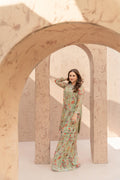 Wahaj M Khan | The Print Story |  Sage Green TPS Outfit by Wahaj M Khan - Designer Dress - Type: Ladies Clothes - Available at Libayah - 100% Original