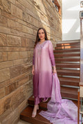 Wahaj M Khan | The Print Story |  Purple Shaded Sheesha Outfit by Wahaj M Khan - Designer Dress - Type: Ladies Clothes - Available at Libayah - 100% Original