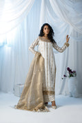 Wahaj M Khan | Zohra Drop 2 Formals | White & Gold Zohra Outfit by Wahaj M.Khan - Designer Dress - Type: Ladies Clothes - Available at Libayah - 100% Original
