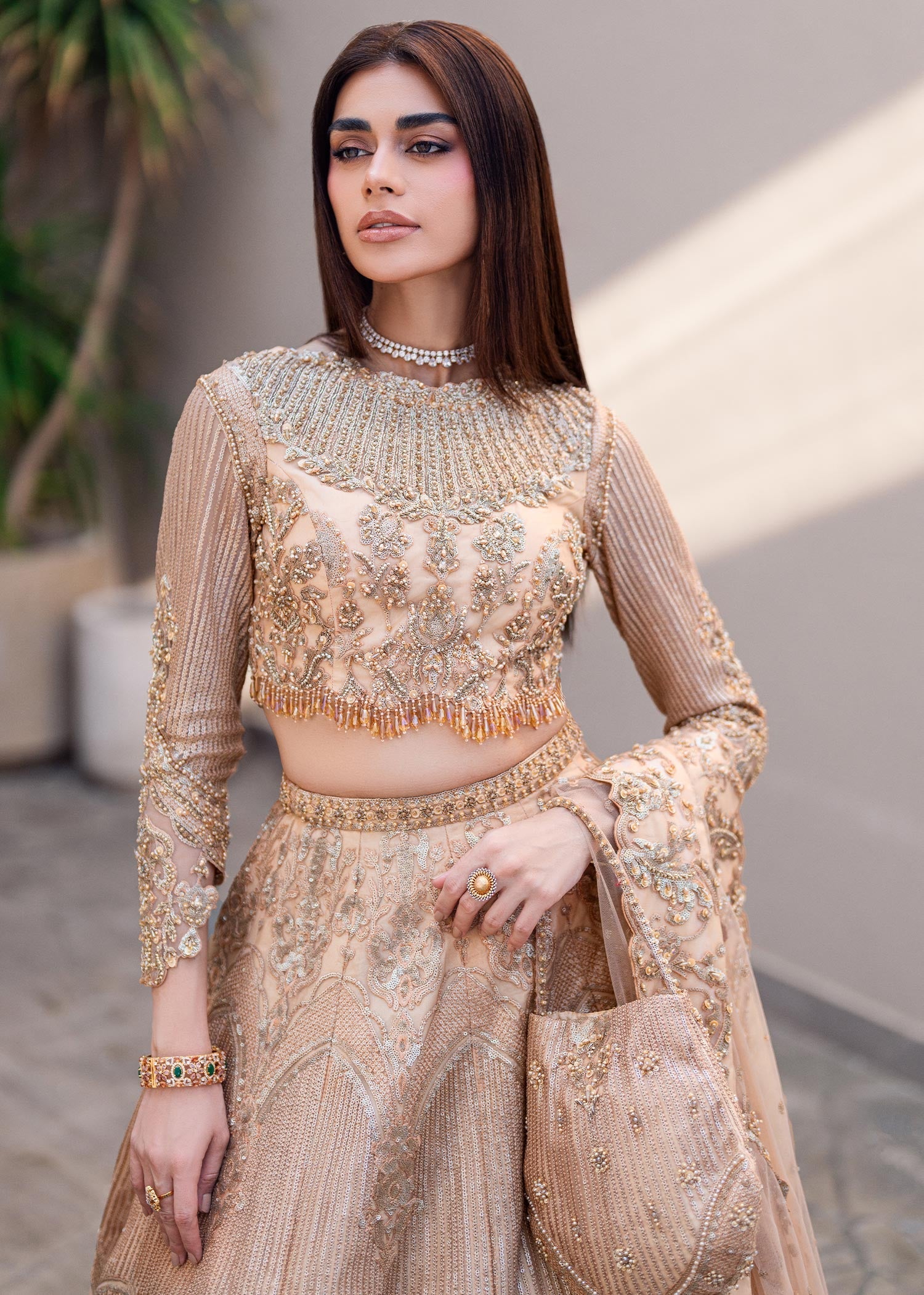 Waqas Shah | Amariage Luxury Formals | Golden Patel by Waqas Shah - Designer Dress - Type: Ladies Clothes - Available at Libayah - 100% Original