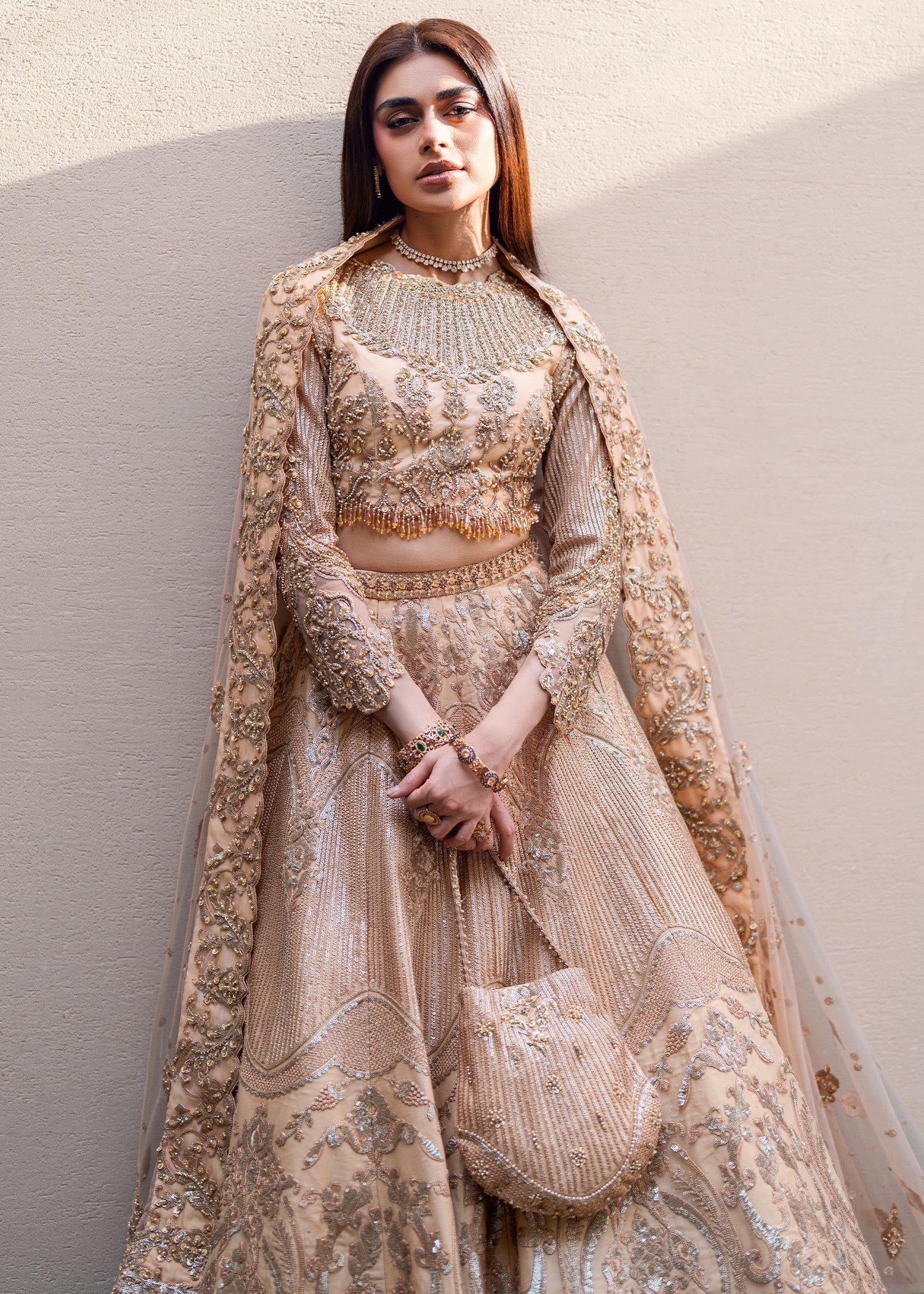 Waqas Shah | Amariage Luxury Formals | Golden Patel by Waqas Shah - Designer Dress - Type: Ladies Clothes - Available at Libayah - 100% Original