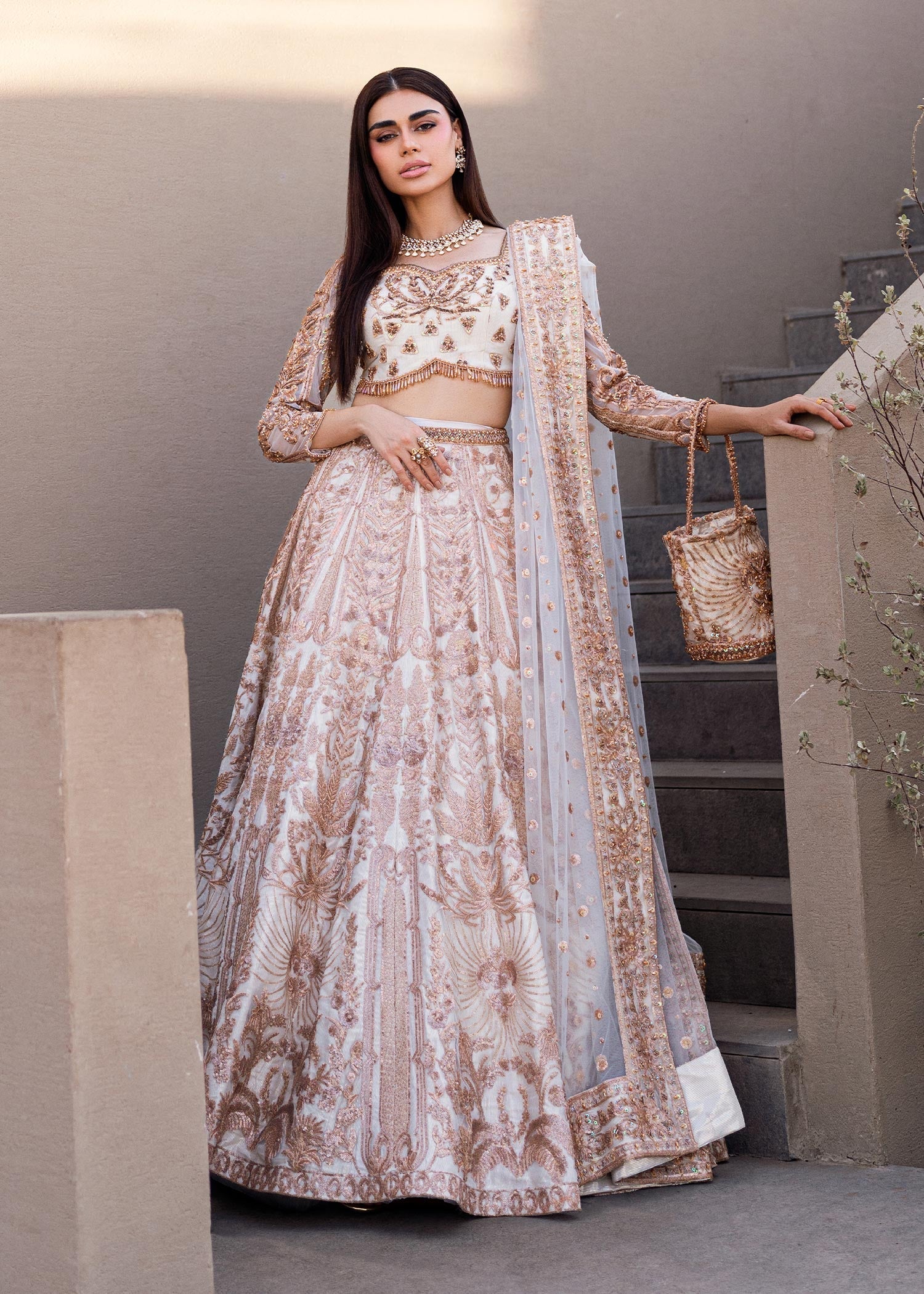 Waqas Shah | Amariage Luxury Formals | Mystic Rose by Waqas Shah - Designer Dress - Type: Ladies Clothes - Available at Libayah - 100% Original