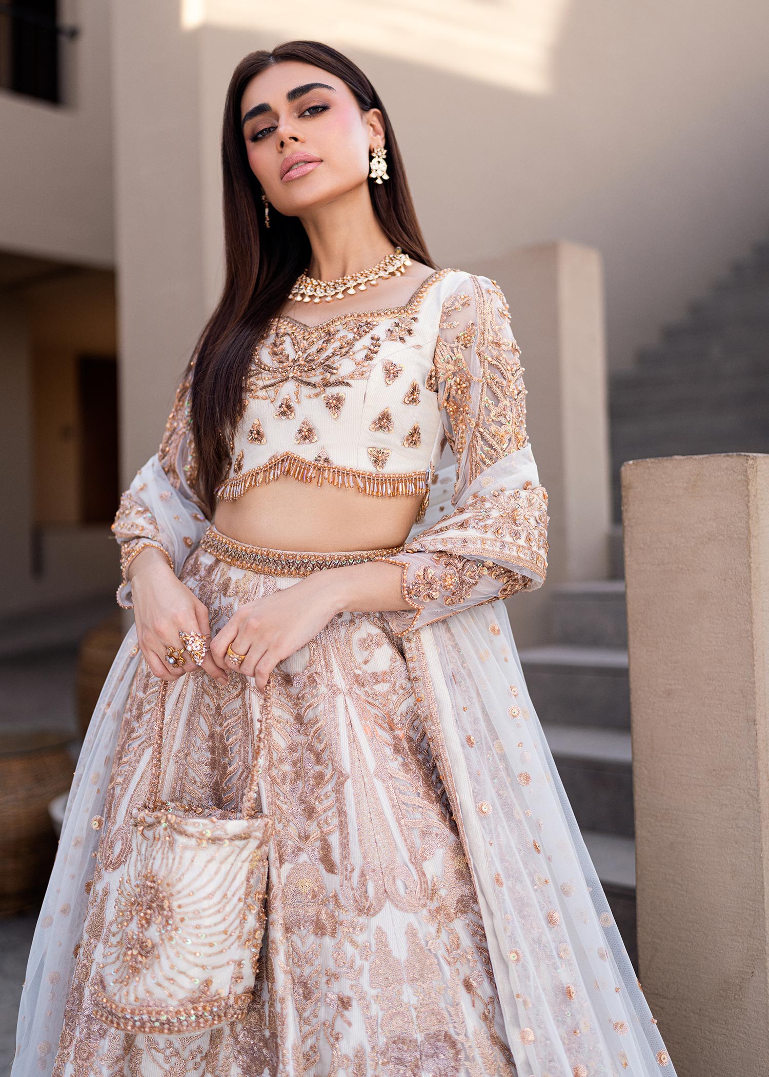 Waqas Shah | Amariage Luxury Formals | Mystic Rose by Waqas Shah - Designer Dress - Type: Ladies Clothes - Available at Libayah - 100% Original