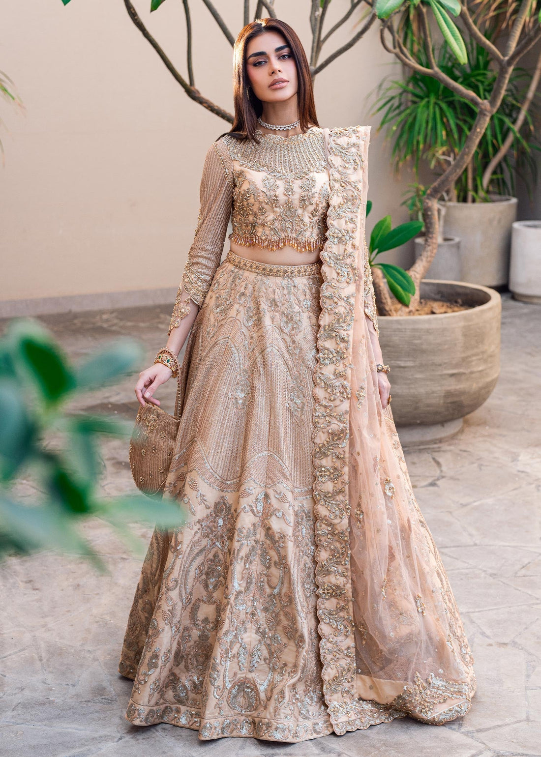 Waqas Shah | Amariage Luxury Formals | Golden Patel by Waqas Shah - Designer Dress - Type: Ladies Clothes - Available at Libayah - 100% Original