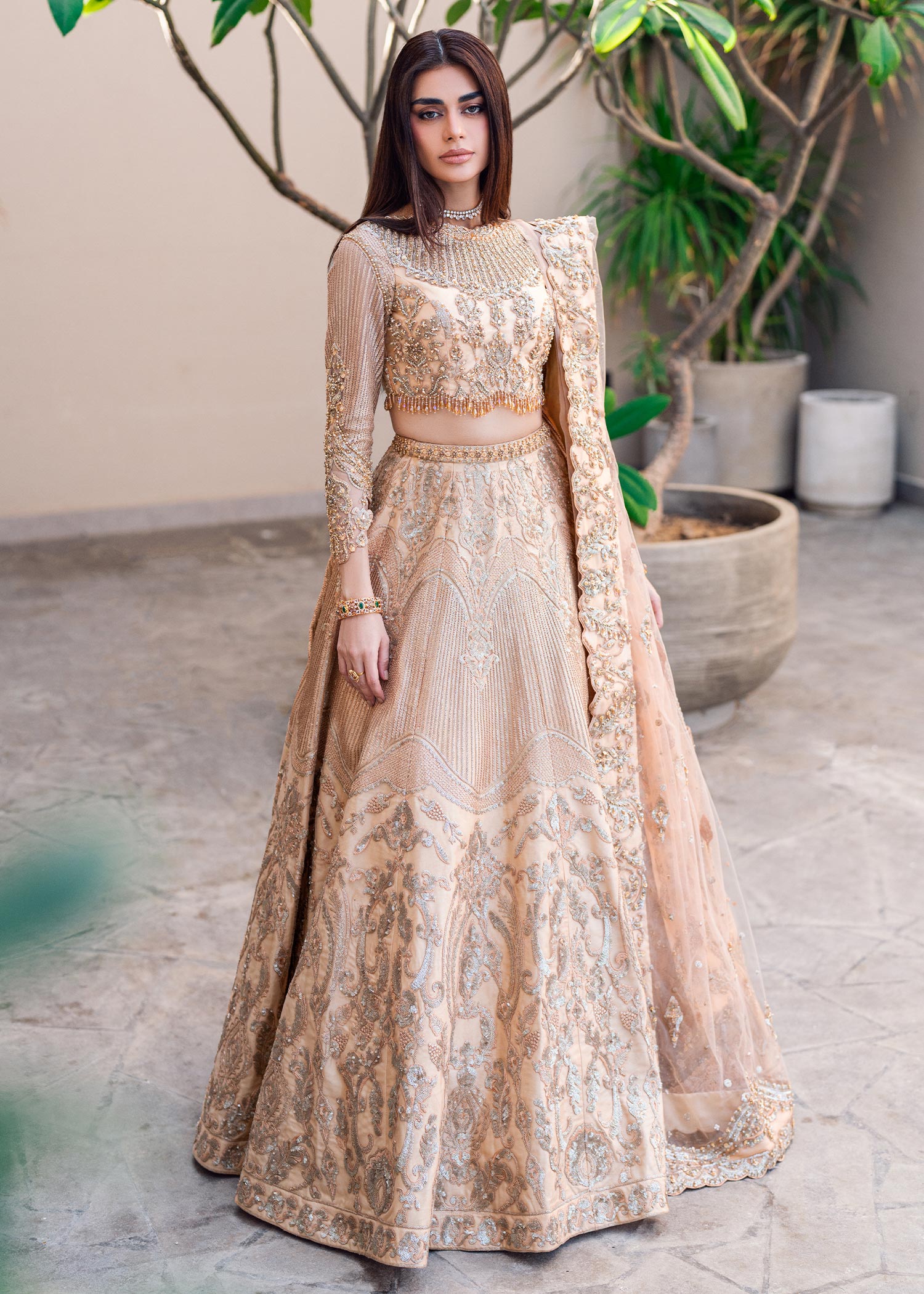 Waqas Shah | Amariage Luxury Formals | Golden Patel by Waqas Shah - Designer Dress - Type: Ladies Clothes - Available at Libayah - 100% Original