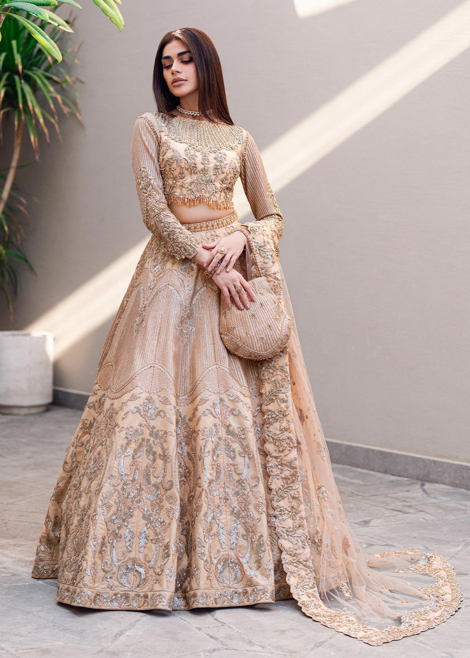 Waqas Shah | Amariage Luxury Formals | Golden Patel by Waqas Shah - Designer Dress - Type: Ladies Clothes - Available at Libayah - 100% Original