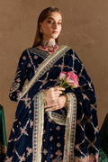 Marjjan | De Rose Velvet | MRV-10 (BLUE) by Marjjan - Designer Dress - Type: Ladies Clothes - Available at Libayah - 100% Original