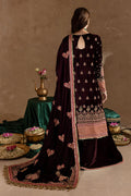 Marjjan | De Rose Velvet | MRV-08 (MEHROON) by Marjjan - Designer Dress - Type: Ladies Clothes - Available at Libayah - 100% Original