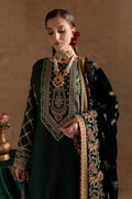 Marjjan | De Rose Velvet | MRV-11 (GREEN) by Marjjan - Designer Dress - Type: Ladies Clothes - Available at Libayah - 100% Original