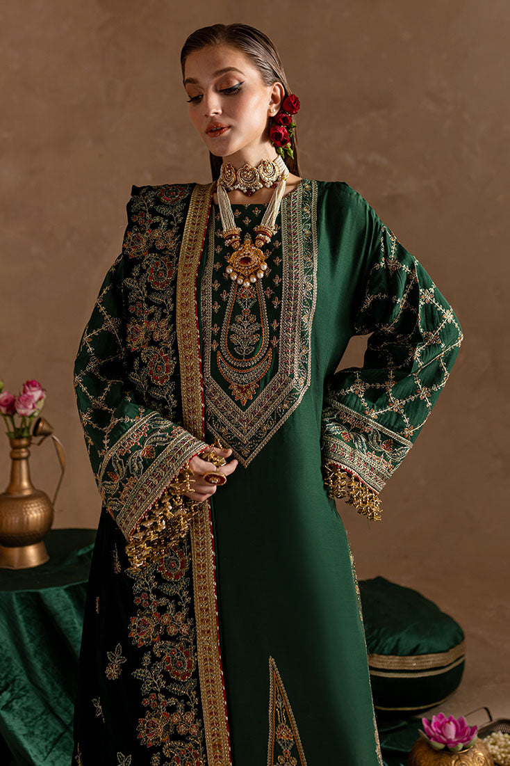Marjjan | De Rose Velvet | MRV-11 (GREEN) by Marjjan - Designer Dress - Type: Ladies Clothes - Available at Libayah - 100% Original