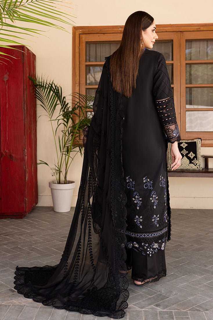 Marjjan | Aangan Embroidered Viscose |  PEV-21 B (BLACK) by Marjjan - Designer Dress - Type: Ladies Clothes - Available at Libayah - 100% Original