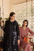Marjjan | Aangan Embroidered Viscose |  PEV-21 B (BLACK) by Marjjan - Designer Dress - Type: Ladies Clothes - Available at Libayah - 100% Original