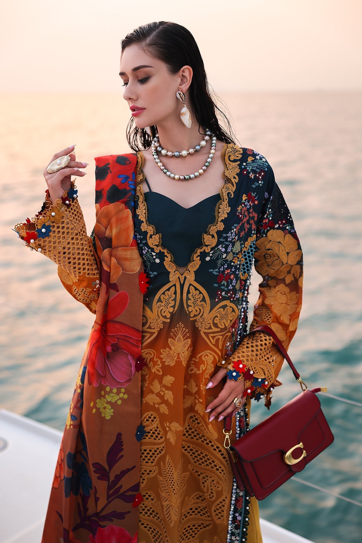 Afrozeh | Lawn 25 | Halcy by Afrozeh - Designer Dress - Type: Ladies Clothes - Available at Libayah - 100% Original