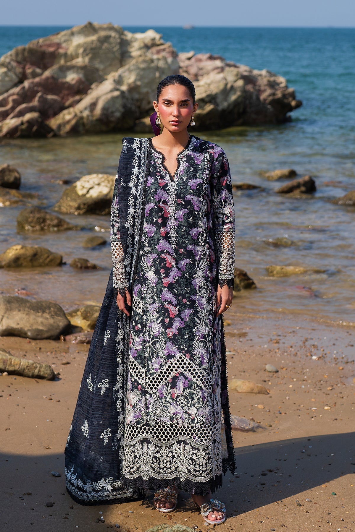 Afrozeh | Endless Summer | Velour by Afrozeh - Designer Dress - Type: Ladies Clothes - Available at Libayah - 100% Original