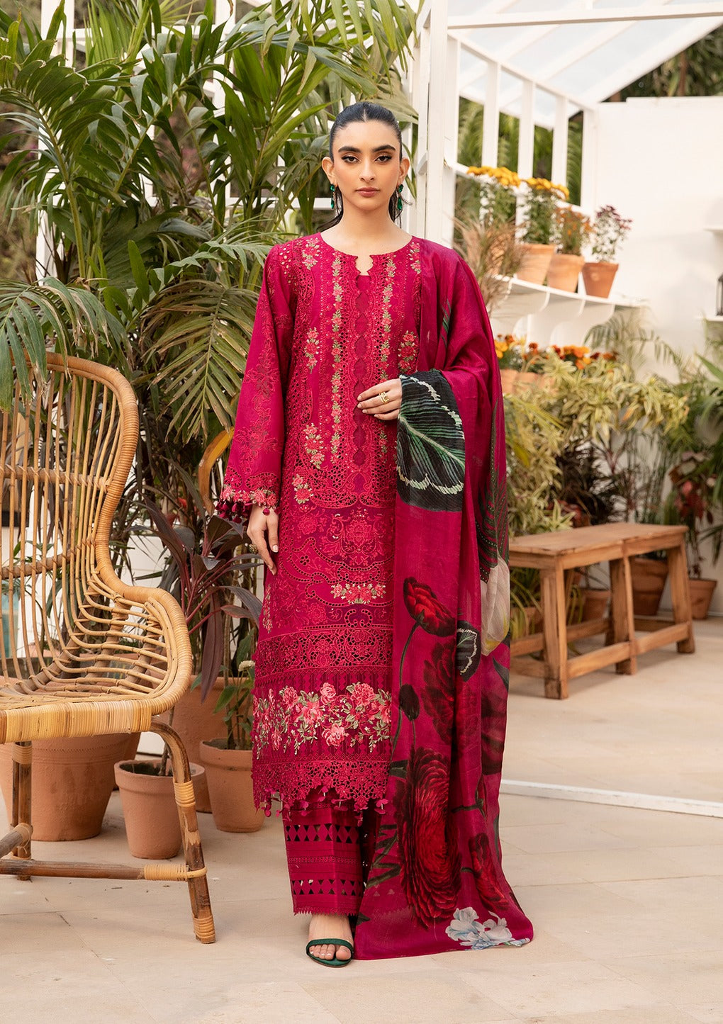 Elaf Premium | Luxury Lawn 25 | ELM-10 GULNAR by Elaf Premium - Designer Dress - Type: Ladies Clothes - Available at Libayah - 100% Original