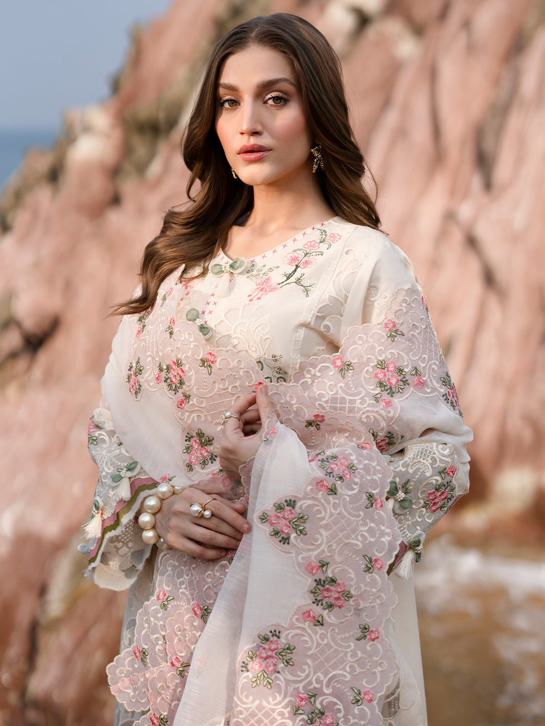 Mahnur | Sirena Luxury Lawn 25 | Wisteria by Mahnur - Designer Dress - Type: Ladies Clothes - Available at Libayah - 100% Original
