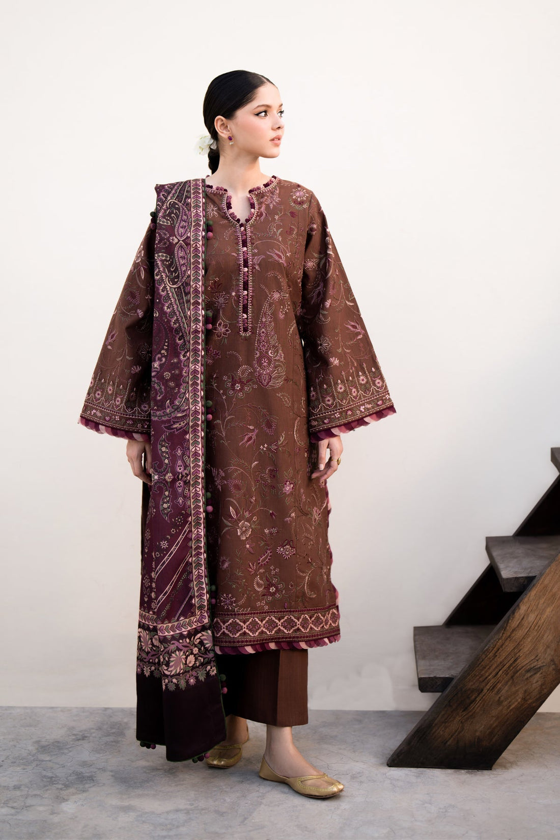 Xenia Formals | Dhoop Kinaray Winter Shawl 24 | PAKOL by Xenia Formals - Designer Dress - Type: Ladies Clothes - Available at Libayah - 100% Original
