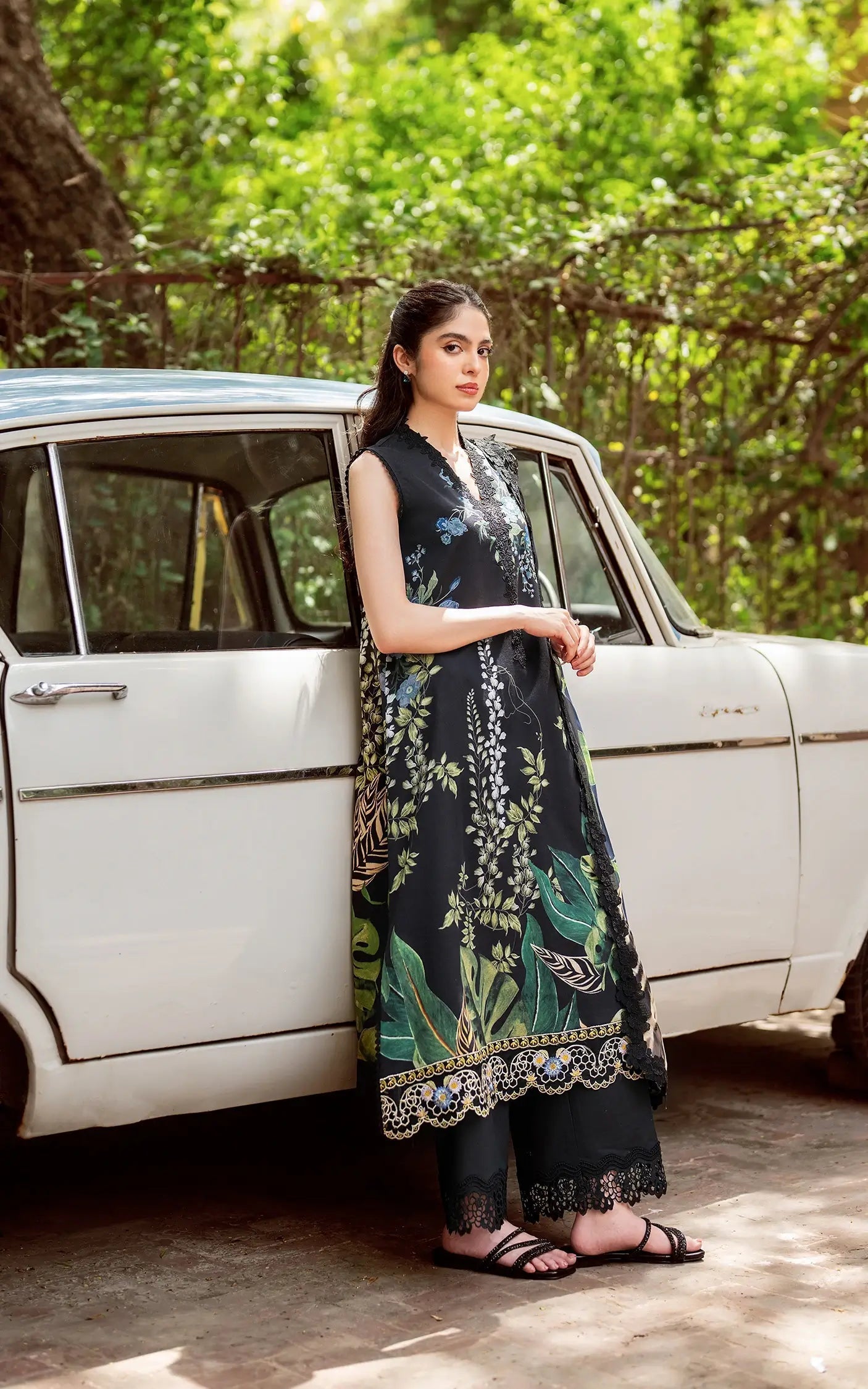 Asifa and Nabeel | Yakin Summer 25 | Secret Botanica-(YKL25-05) by Asifa and Nabeel - Designer Dress - Type: Ladies Clothes - Available at Libayah - 100% Original