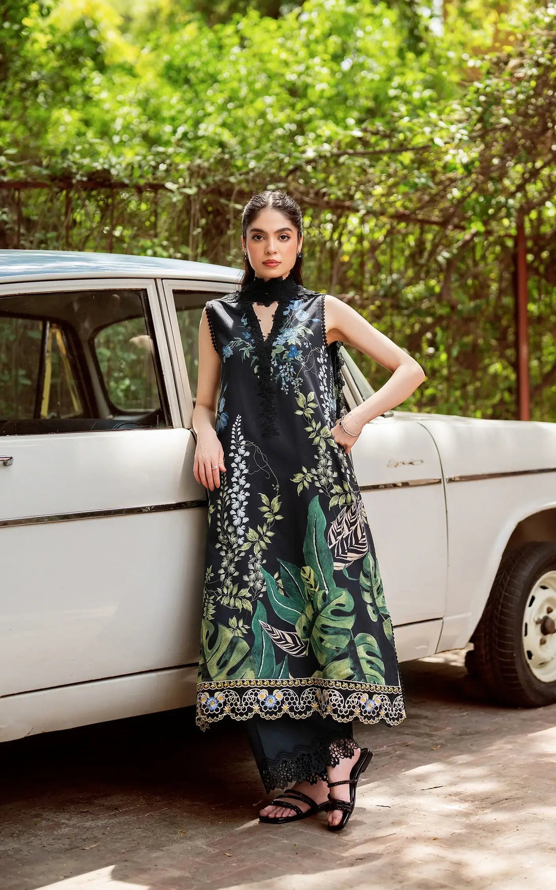Asifa and Nabeel | Yakin Summer 25 | Secret Botanica-(YKL25-05) by Asifa and Nabeel - Designer Dress - Type: Ladies Clothes - Available at Libayah - 100% Original