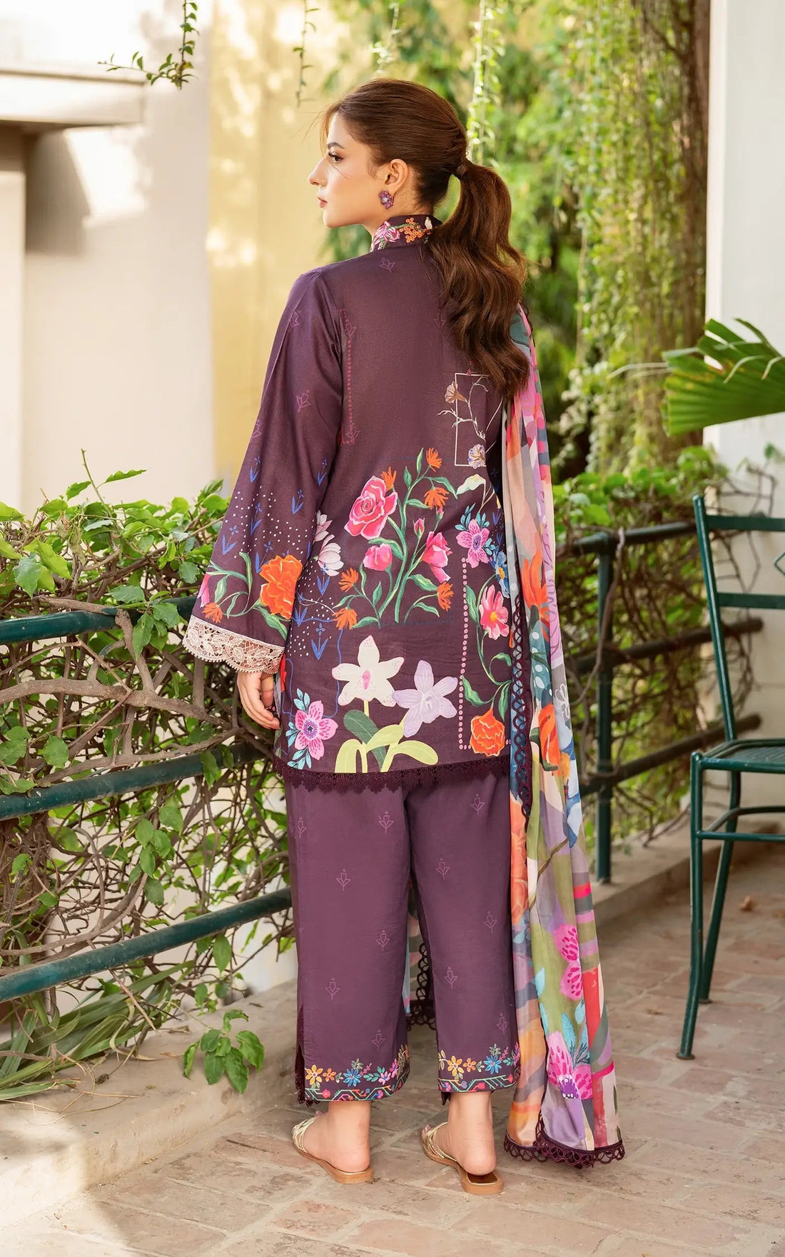 Asifa and Nabeel | Yakin Summer 25 | Whimsical Flora-(YKL25-12) by Asifa and Nabeel - Designer Dress - Type: LAD - Available at Libayah - 100% Original