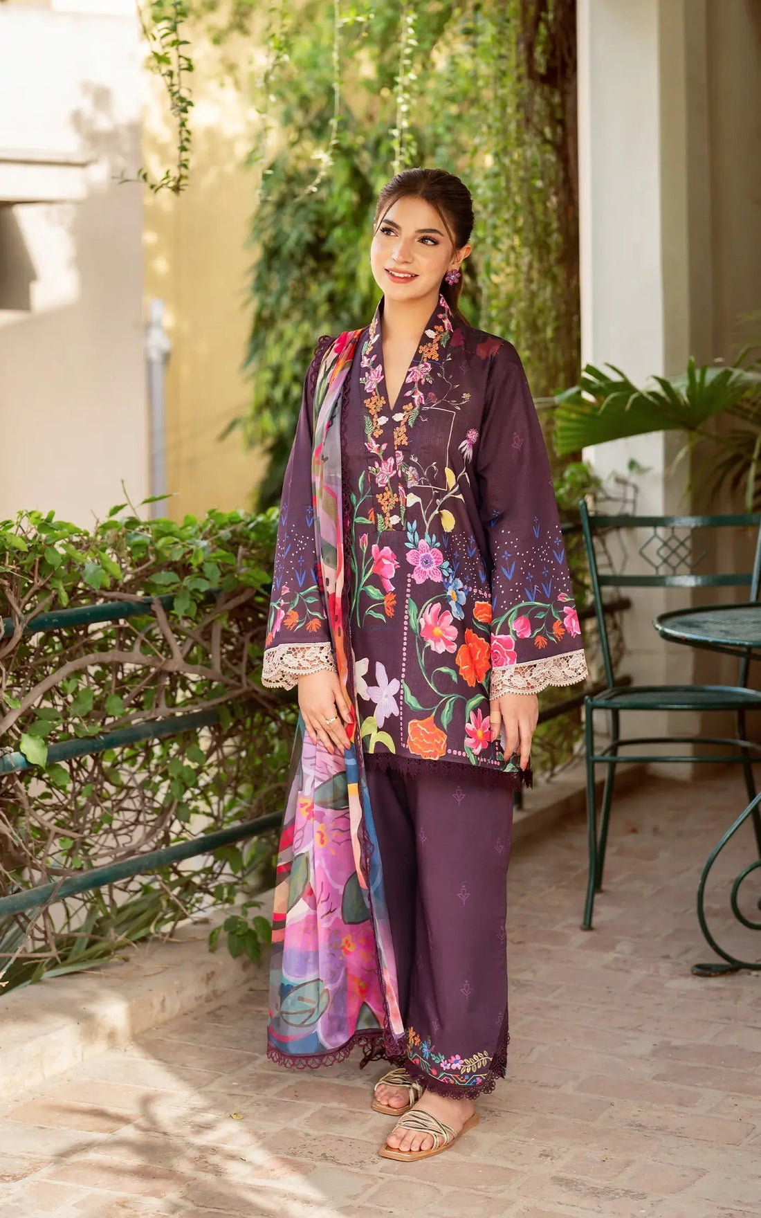 Asifa and Nabeel | Yakin Summer 25 | Whimsical Flora-(YKL25-12) by Asifa and Nabeel - Designer Dress - Type: LAD - Available at Libayah - 100% Original