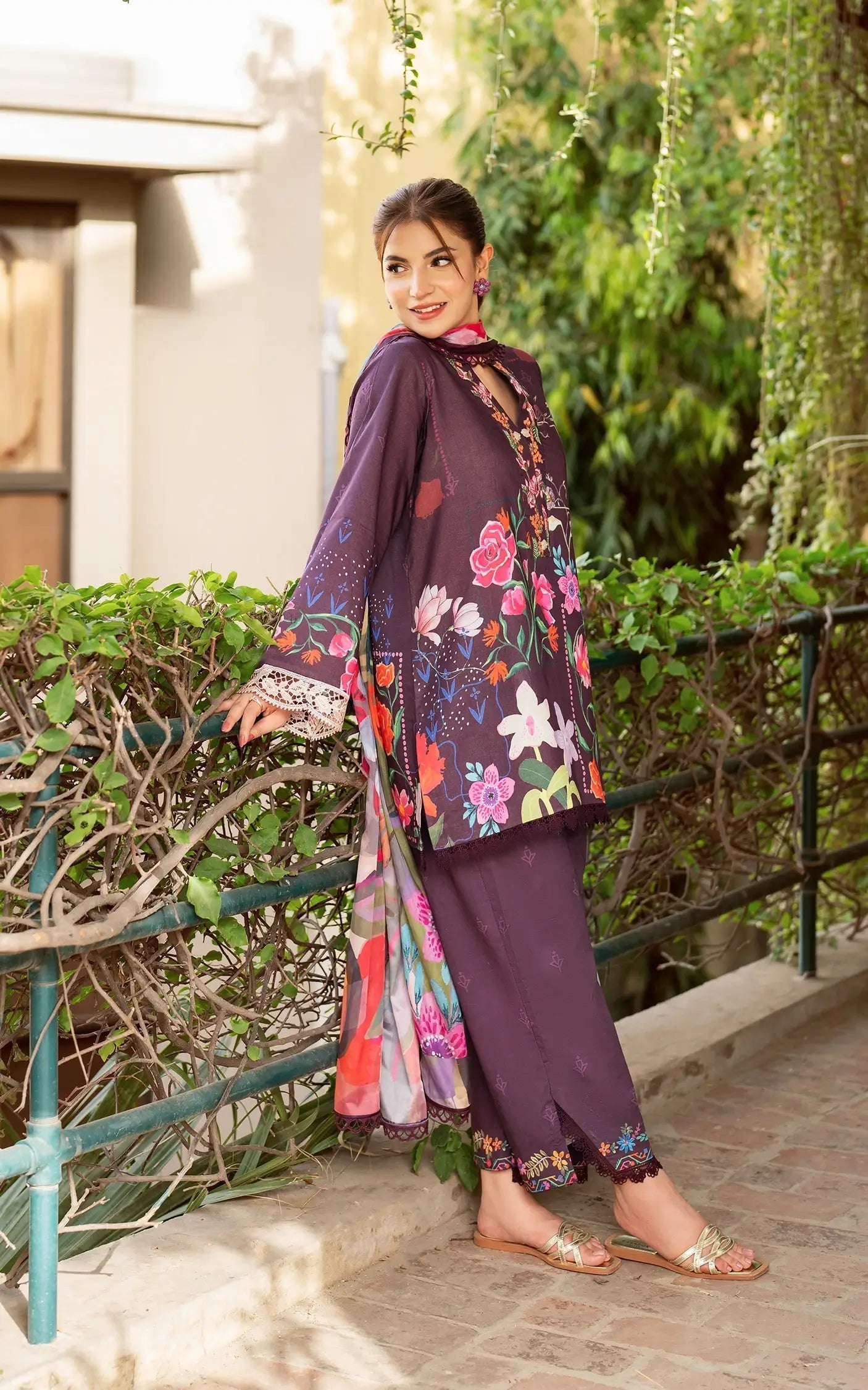 Asifa and Nabeel | Yakin Summer 25 | Whimsical Flora-(YKL25-12) by Asifa and Nabeel - Designer Dress - Type: LAD - Available at Libayah - 100% Original