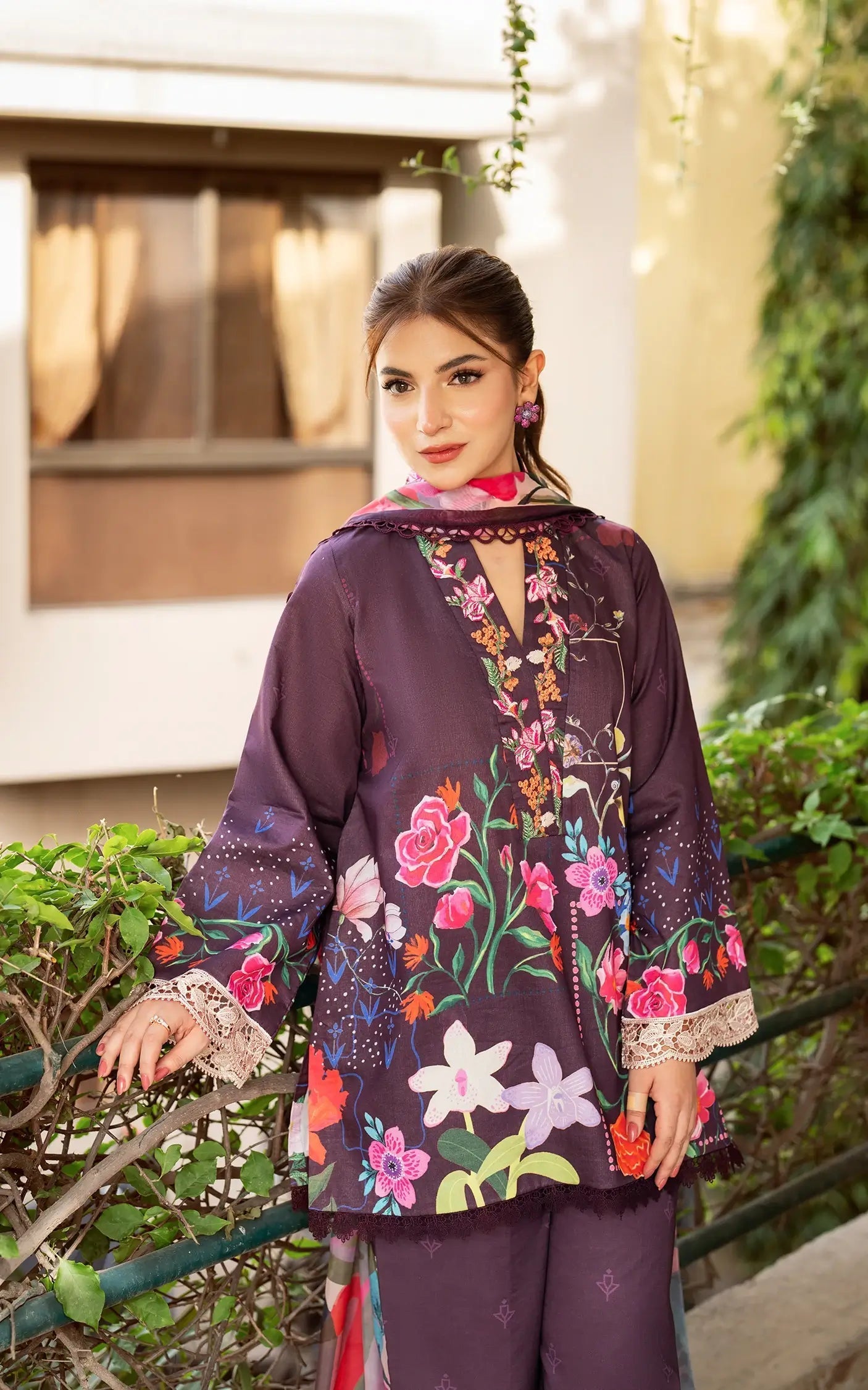 Asifa and Nabeel | Yakin Summer 25 | Whimsical Flora-(YKL25-12) by Asifa and Nabeel - Designer Dress - Type: LAD - Available at Libayah - 100% Original