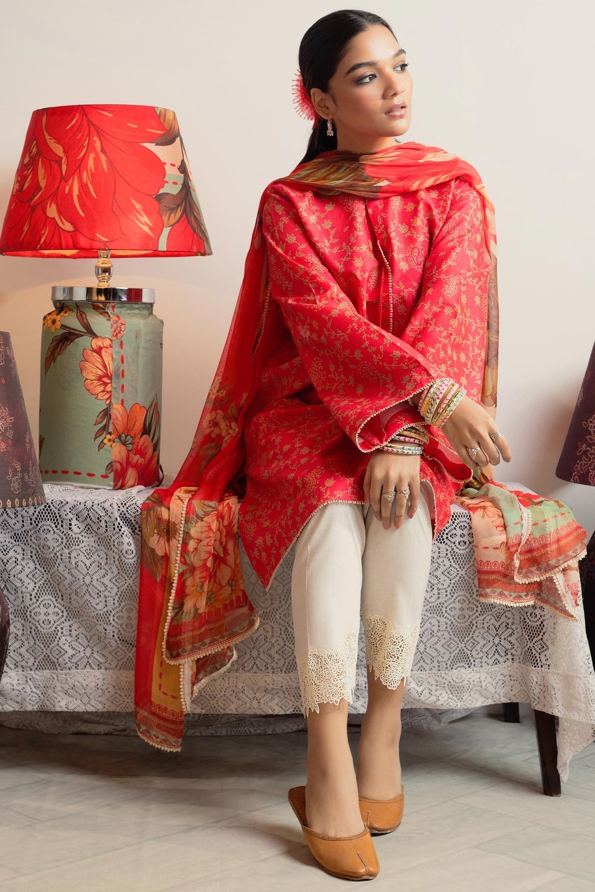 Zara Shahjahan | Coco Prints 24 | CHAMBELI-D8 by Zara Shahjahan - Designer Dress - Type: Ladies Clothes - Available at Libayah - 100% Original